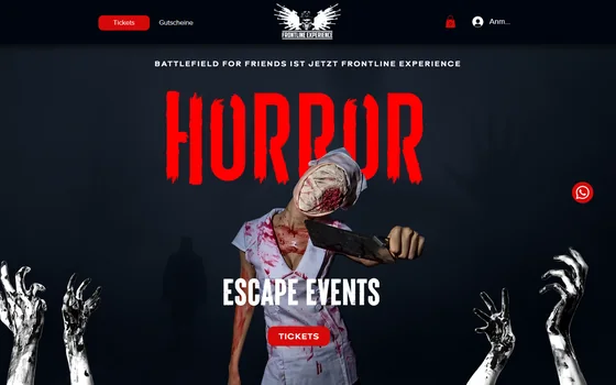 Startseite von Frontline Horror