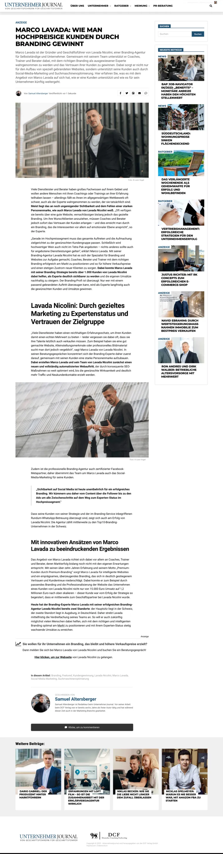 Der Beitrag „Wie man hochpreisige Kunden durch Branding gewinnt