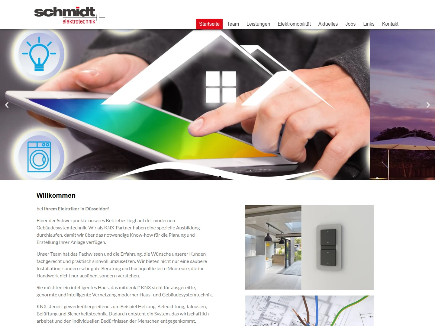 Die alte Seite von Schmidt Elektrotechnik